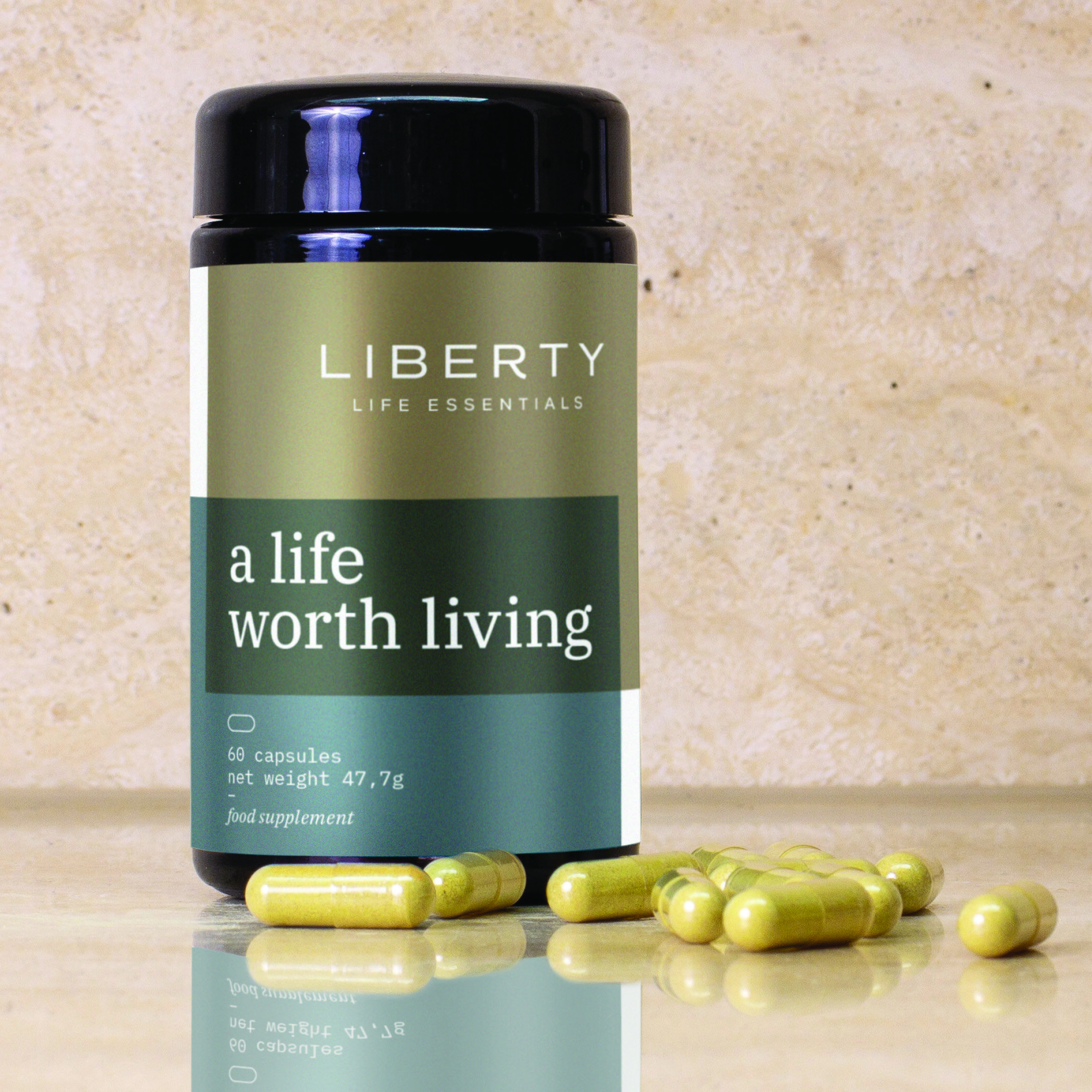 LLE A LIfe Worth Living mock-up jar